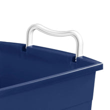 Your Zone Kids Rolling Toy Storage Bin with Handles, 22 in x 16 in x 11 in