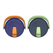 Vaso térmico Zak Designs de acero inoxidable de doble pared con agarre Sutton, 14 oz, para niños, juego de 2 piezas, personajes surtidos