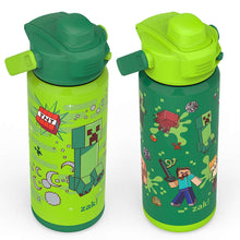 Zak Designs 20-oz. Stainless Steel Double Wall Beacon Straw Bottle for Kids, 2 pack, Choose Character