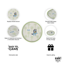 Zak Designs 8-Piece Bamboo Melamine Kids Dinnerware Set, Choose Character