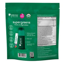 ZenaUSDAOrganicSupergreensFruits_VegetablesPowder_45StickPackets1 - USA Mega Market