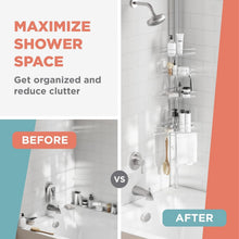 ZennaHomeTensionPoleShowerCaddyCornerOrganizer_AdjustableStandingShowerCaddywith4BasketsandBuiltinTowelBar_RustResistantBathroomTensionRodOrganizer_60to97Inch8 - USA Mega Market