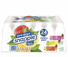 Snapple Zero Sugar Tea, Variety Pack, 20 fl oz (24-pk)