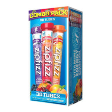 ZipfizzMulti-VitaminEnergyHydrationDrinkMix_VarietyPack_30Tubes - USA Mega Market