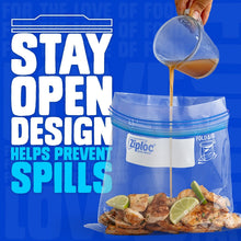 Ziploc Brand Gallon Freezer Storage Bags, Stay Open Design, Easy to Fill, 152 ct.