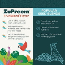 Zupreem Fruitblend Flavor Pellets Bird Food 3.5lbs