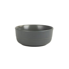 10 Strawberry Street Double Line 16 Piece Stoneware Dinnerware Set, Matte Gray