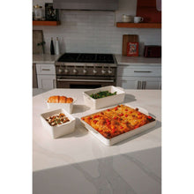 Thyme & Table Cream Ceramic Nesting Bakeware Set, 4-Piece Solid Print