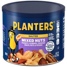 Salted Mixed Nuts, Party Snacks, Plant-Based Protein 10.3Oz (1 Canister) - Brands For Less USA