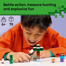 LEGO Minecraft Steve’s Taiga Adventure Building Toy for Boys & Girls - Video Game Playset & Toy Figures for Kids, Ages 6 + - W/2 Minifigures & 2 Pretend Play Animals - Gift Idea for Birthdays - 21583
