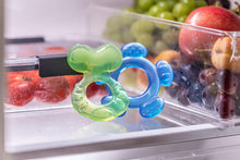 Nuby 3-Step Soothing Teether Set for Infants, Green/Blue/Yellow Unisex Baby Teethers, 3 Count