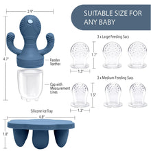 Little Twig Freezable Teether Set Steel Blue