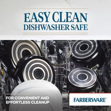 Farberware Easy Clean 3 Pcs Nonstick Frying Pans / Skillets, Dishwasher Safe, 8 Inch, 9.75 Inch, 12 Inch, Black