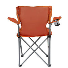 Ozark Trail Folding Camp Chair with Cup Holder – Lightweight, Portable Outdoor Chair for Camping, Tailgating & Sports – Orange Crush