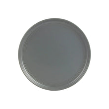 10 Strawberry Street Double Line 16 Piece Stoneware Dinnerware Set, Matte Gray