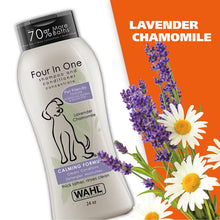Wahl 4-in-1 Calming Formula Dog Shampoo and Conditioner, Lavender Chamomile Scent - 24oz. - 820000T