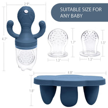 Little Twig Freezable Teether Set Steel Blue