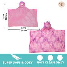 Squishmallows Lola Hooded Throw Blanket, Wearable Plush