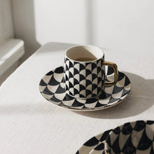 Thyme & Table 14 fl oz Emmett Black and White Stoneware Mug