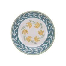 Better Homes & Gardens Floral Green Dinner Bowl Set, 4-Pack
