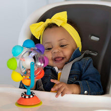 Sassy Light-up Rainbow Reel Spinning Developmental Suction Cup Baby High Chair Tray Toy | age group 6+ Months