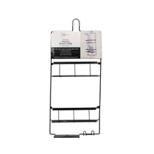 Mainstays Premium Matte Black Hanging Shower Caddy with 2 Shelves and Soap Tray