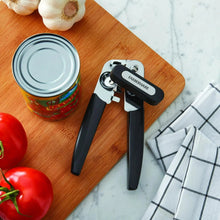 Farberware Pro Stainless Steel Portable Can Opener with Black Handle