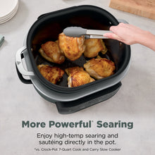 Ninja 8-in-1 PossibleCooker Plus 7.5 Qt Multi-Cooker, Slow Cooker, Steamer, Dutch Oven, MC2000 Sage Green