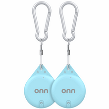 onn Wireless Item Locator 2-Pack, MFi Certified, Blue