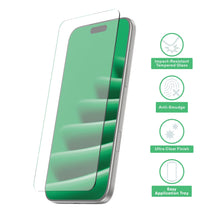 onn Impact Resistant Glass Screen Protector with Easy Application Tray for iPhone Air