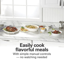 Hamilton Beach 6 Qt Slow Cooker, Stoneware Crock with Removable Pot, Red