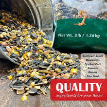 Red River Commodities Pecking Order Mealworm & Sunflower Chicken Treat; 3 lb. Bag