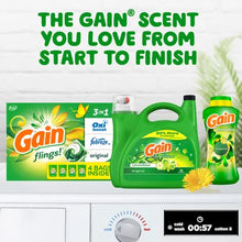 Gain Flings laundry detergent pacs with liquid detergent and scent booster from Brands For Less USA