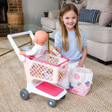 Hopscotch Lane My Baby Doll's Shopping Cart, Baby Doll Accessory-10 Play Pieces, Children Ages 2+