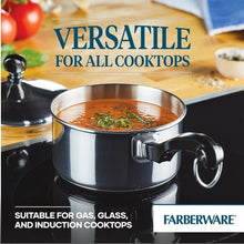 Farberware Classic Series 1 Quart Stainless Steel Sauce Pan with Lid, Induction Compatible, Metal Utensil and Dishwasher Safe, Stainless Steel