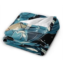 Squirtle Blanket, Soft Flannel Throw Cozy Flannel Blankets Travel Throw Blanket Super Soft Lightweight Bedding Lap Chair Sofa for Adults Kids Teens 40"X30"
