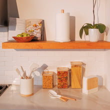Thyme & Table 6 Section Rotating Food Storage Dispenser with Removable Drawer, White
