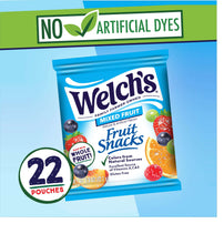 Welch's Fruit Snacks Gluten-Free Mixed Fruit Soft Fruit Snacks, .8 oz, 22 Count