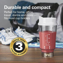 Hamilton Beach Personal Blender for Smoothies with 2 Travel Jars and Lids, White