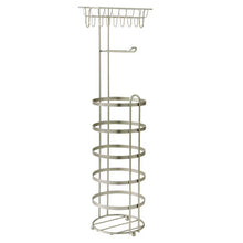 Better Homes & Gardens Free Standing Toilet Paper Holder and Reserves Satin Nickel, Fully Assembled