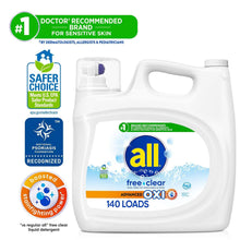 all® Liquid Laundry Detergent, with Advanced OXI Stain Removers, 208oz, 140 loads