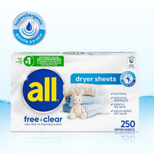 allFabricSoftenerDryerSheets_FreeClear_250ct.1 - USA Mega Market