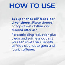 allFabricSoftenerDryerSheets_FreeClear_250ct.6 - USA Mega Market