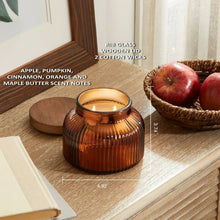 Better Homes & Gardens Scented Cotton 2-Wicks Ribbed Mecury Glass Jar Candle with Wooden Lid 18oz