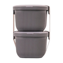 Mainstays Plastic Food Storage Bento Snack Container, Rectangle, Grey, 19oz Capacity, Made for Portable Food Storage