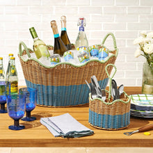 Beautiful Two-Tone Rattan Drink Basket by Drew Barrymore