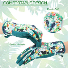 Hengguang Gardening Gloves for Women - Thorn Proof & Puncture Resistant, Breathable Floral Gloves for Rose Pruning,Mother's Day Gift (Floral Design)