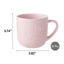 Mainstays 16.9-oz Pink Embossed Mom Era & Bow Glazed Ceramic Mug