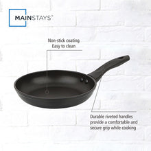 Mainstays 8" Non-Stick Aluminum Skillet Black Dishwasher Safe