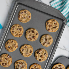 Wilton Premium Steel Non-Stick Medium Cookie Sheet 10x 15 Baking Pan with Handles Rectangular Shape, Packaging May Vary